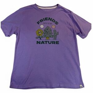 Cotopaxi Friends With Nature Unisex Tee XL EUC Lavender